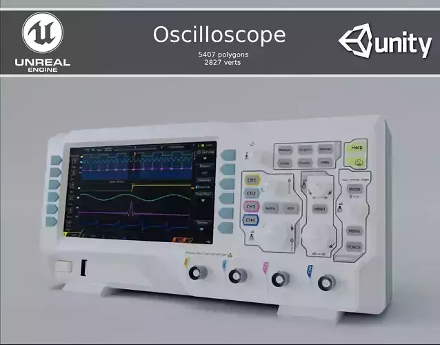 Oscilloscope - PBR Game Ready box