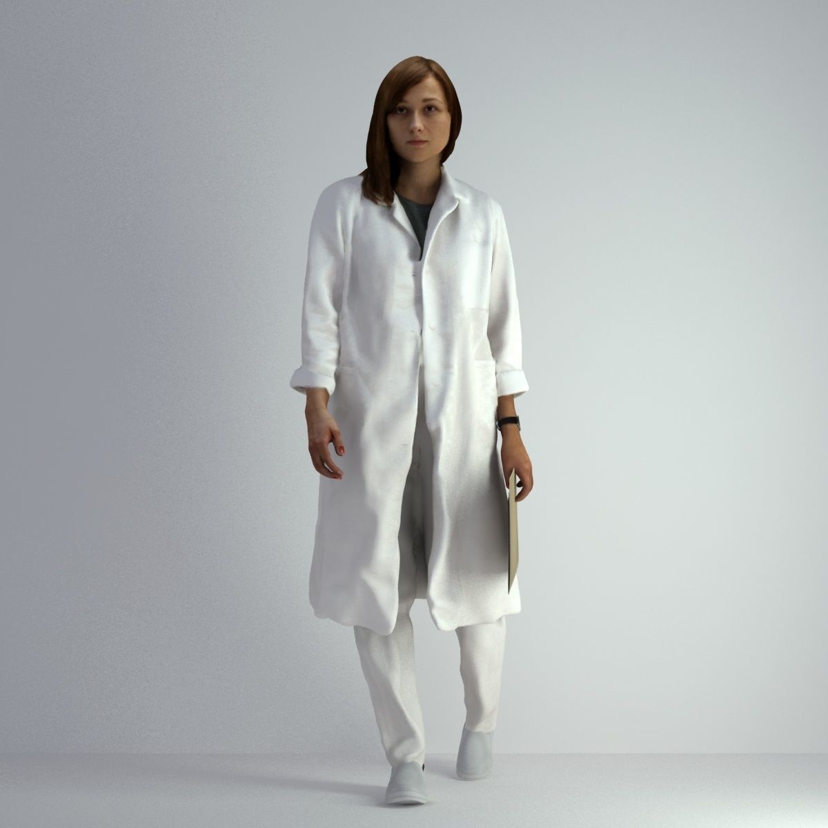 3D Scan Woman Doctor 007 3D model_12