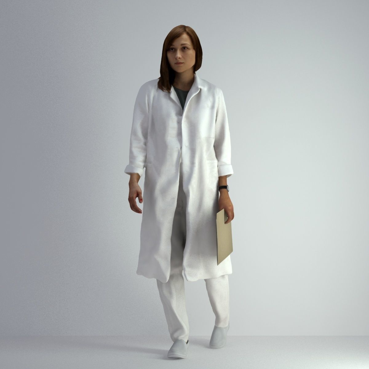 3D Scan Woman Doctor 007 3D model_11