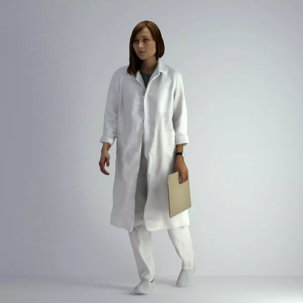 3D Scan Woman Doctor 007 3D model_0