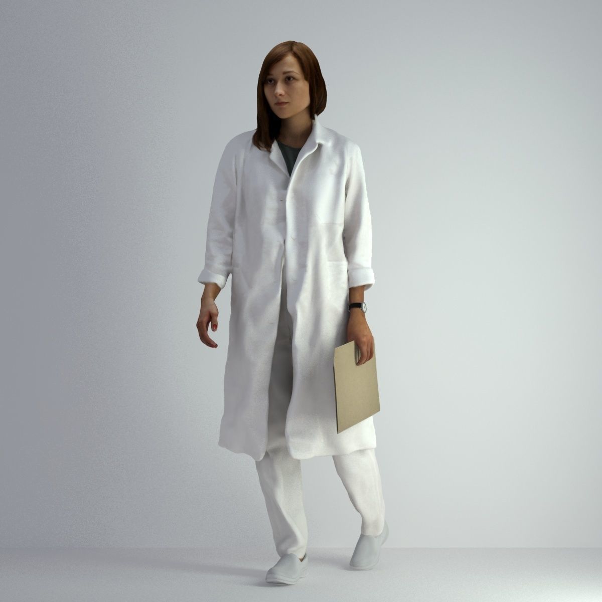 3D Scan Woman Doctor 007 3D model_8
