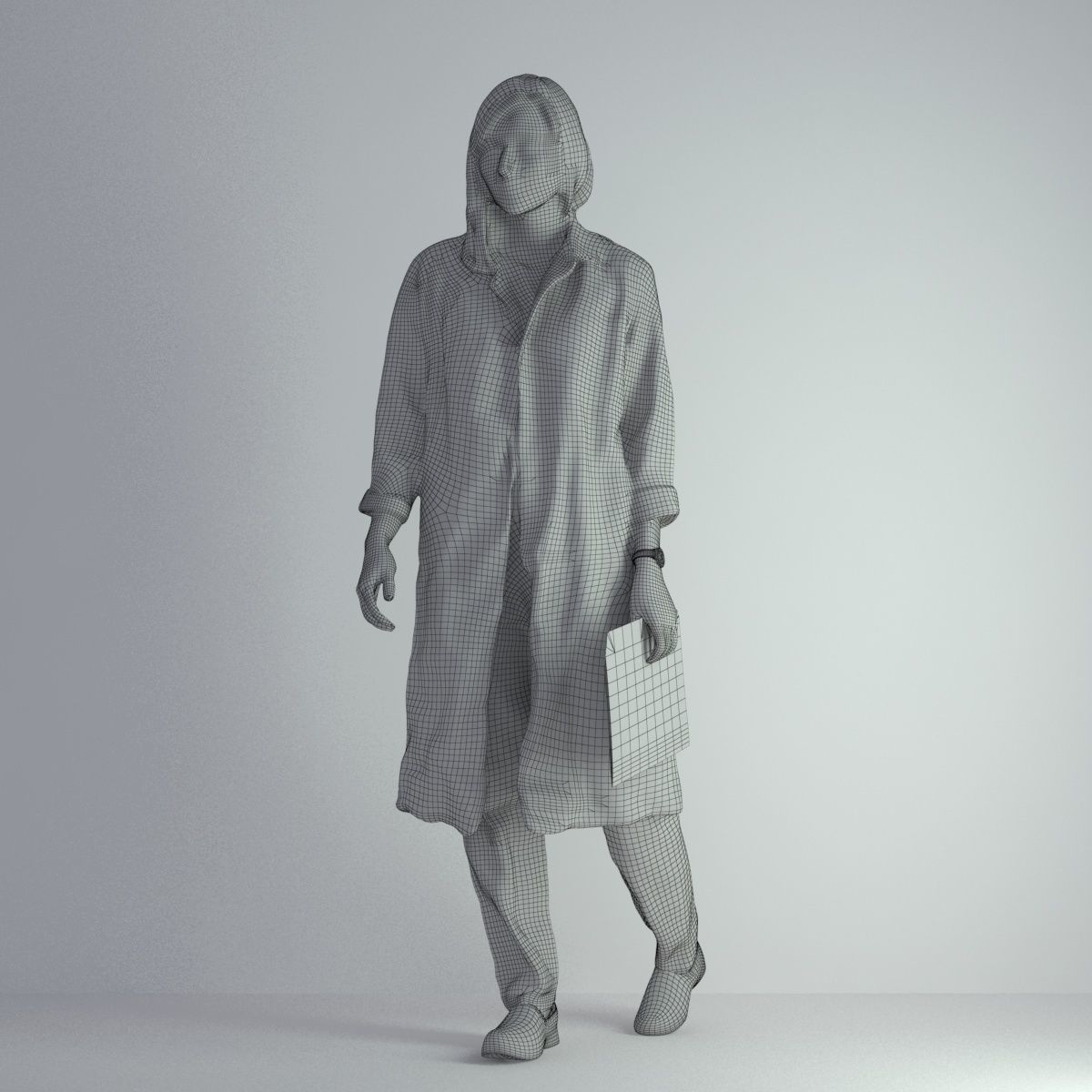 3D Scan Woman Doctor 007 3D model_1