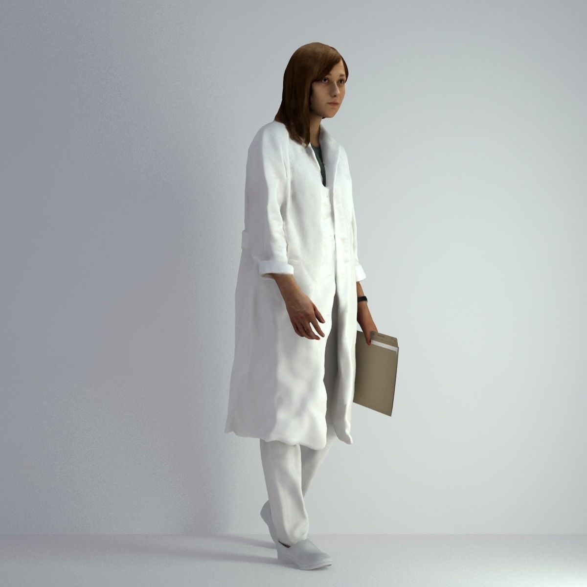 3D Scan Woman Doctor 007 3D model_14