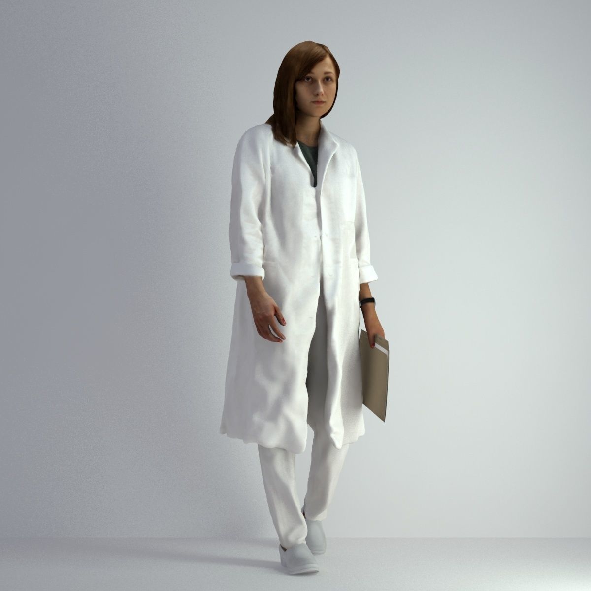 3D Scan Woman Doctor 007 3D model_9