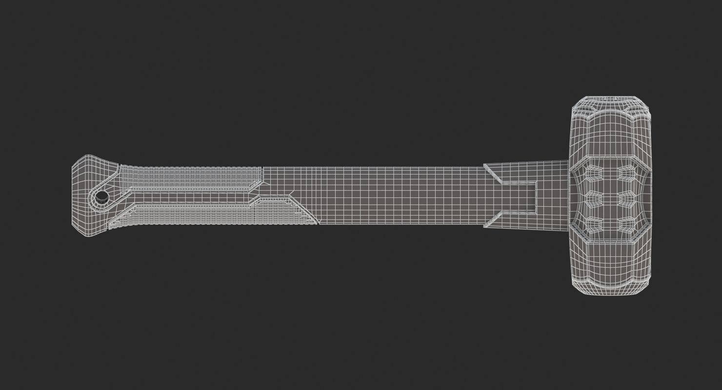 Drilling Sledge Hammer 3D model_8