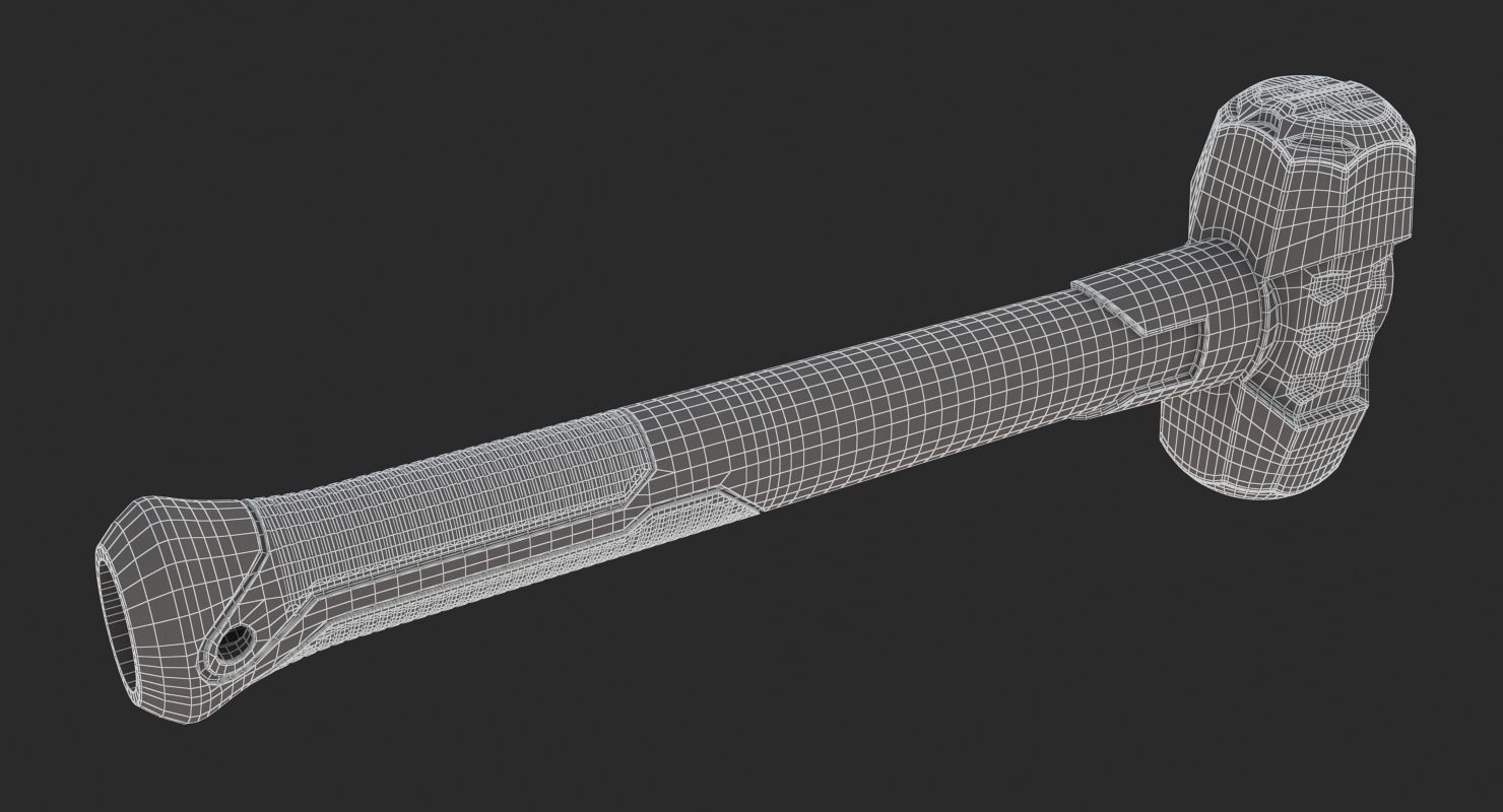 Drilling Sledge Hammer 3D model_10