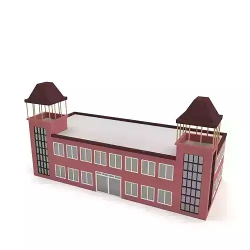 Low Poly Cartoon Museum