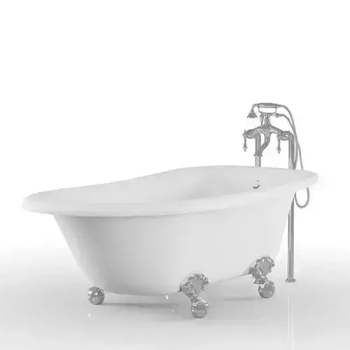 White Tub 3D model