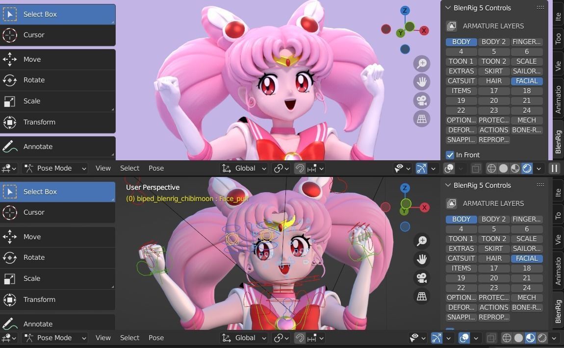 Sailor Chibimoon 3D model_9