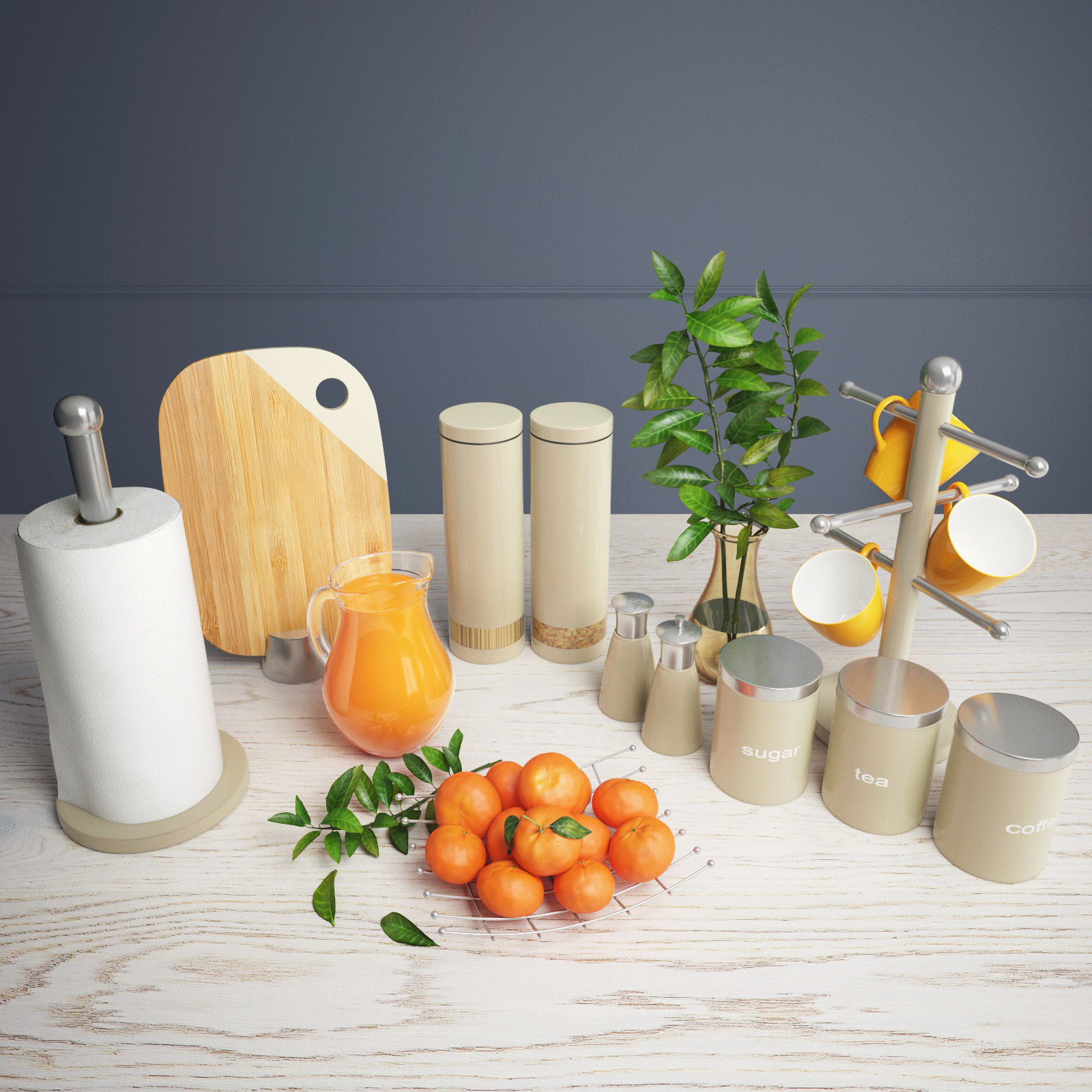 kitchen set 01 3D model_1