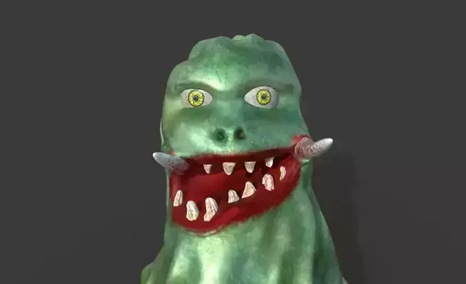 The Slim Blob Low-poly 3D model