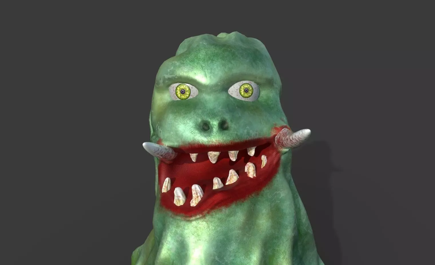 The Slim Blob Low-poly 3D model_0