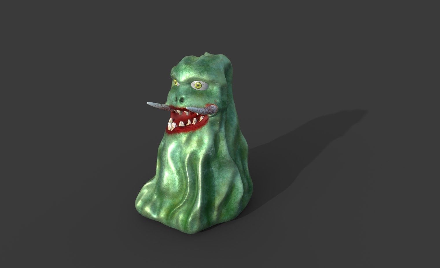 The Slim Blob Low-poly 3D model_2