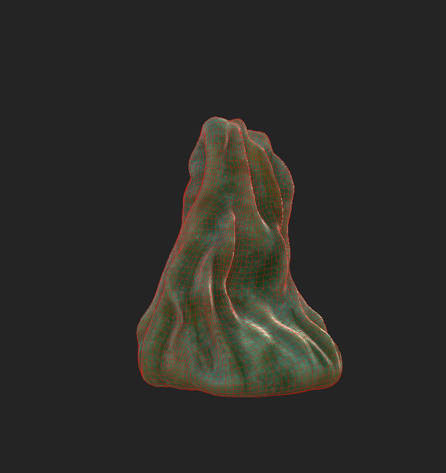 The Slim Blob Low-poly 3D model_5