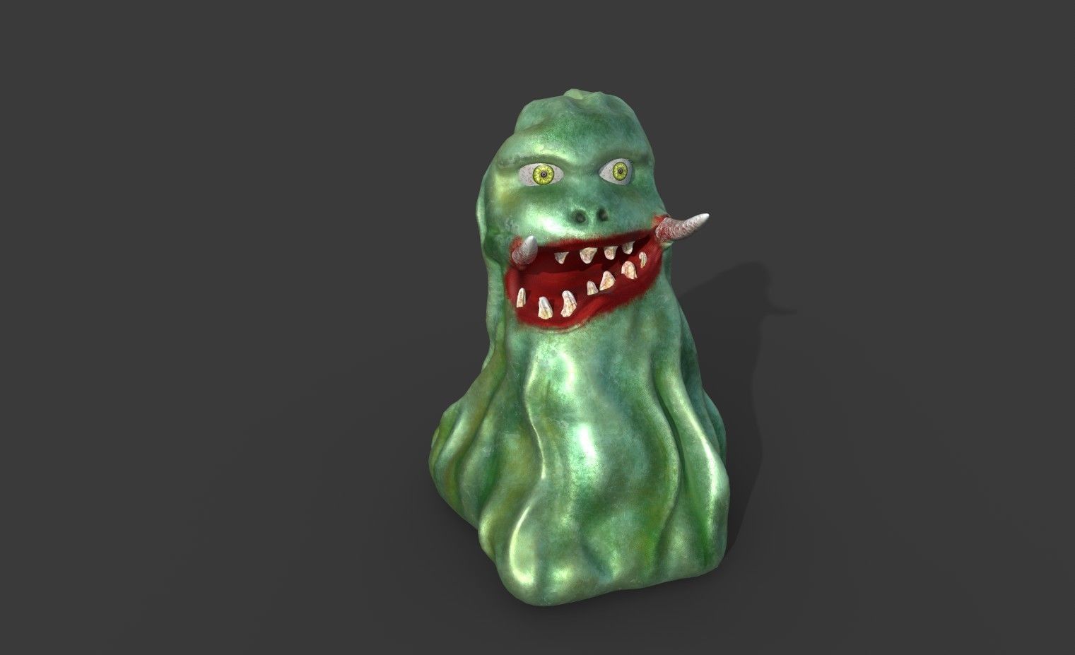 The Slim Blob Low-poly 3D model_1