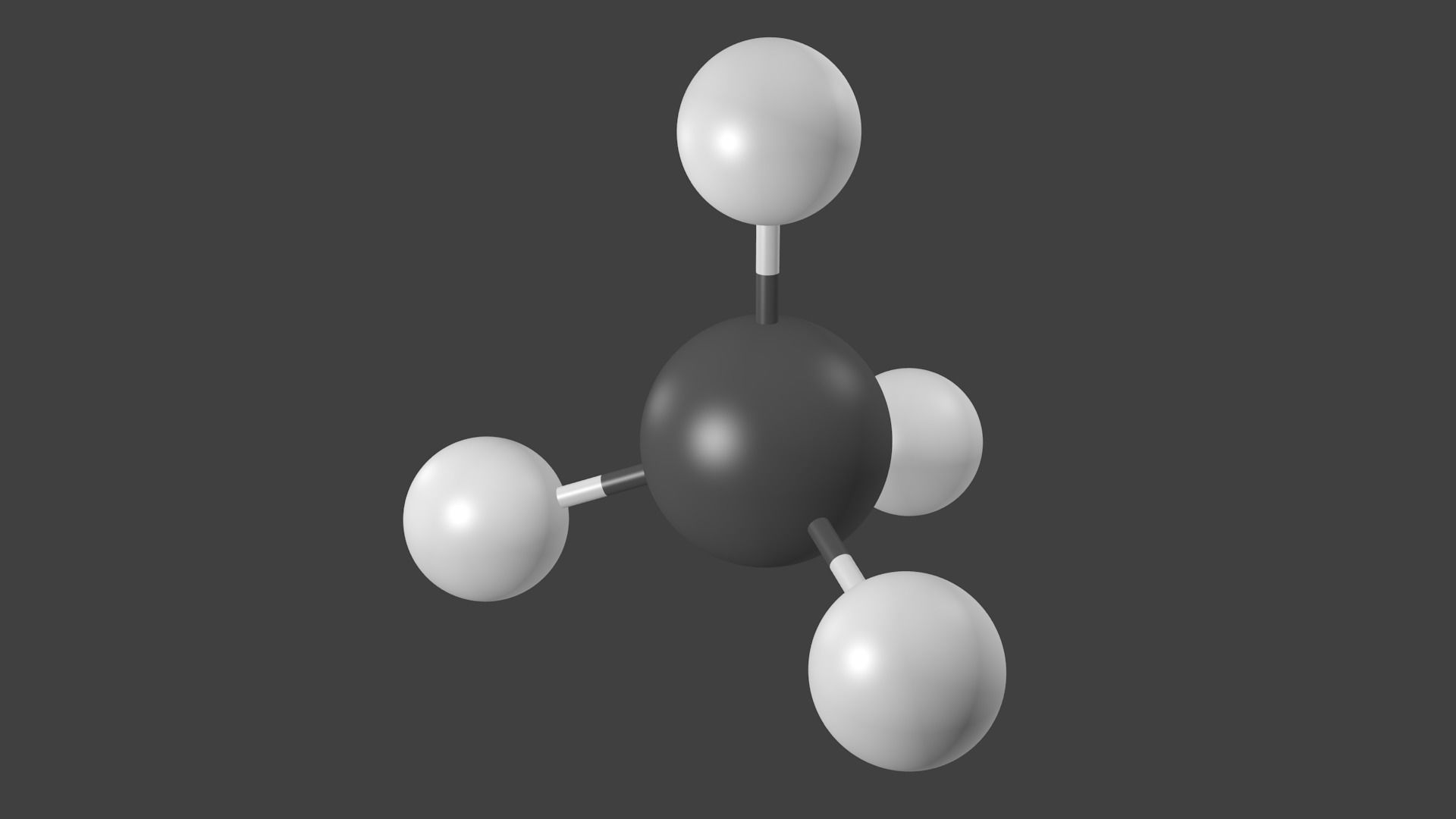 Methane Molecule - Model 3D model_1