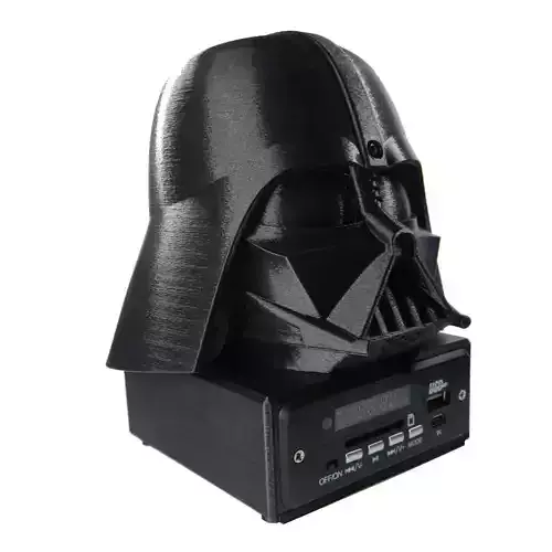 DARTH VADER - Bluetooth USB SD MMC MP3 Audio Player with RC 3D print model