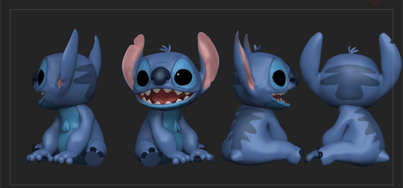 Stitch 3D print model_4
