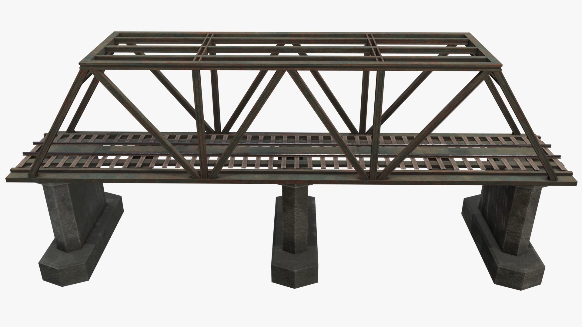 Railroad Pack Low-poly 3D model_8