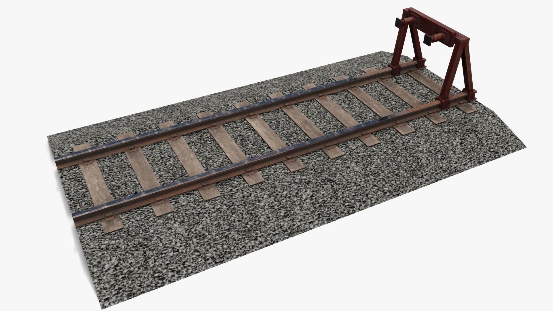 Railroad Pack Low-poly 3D model_5