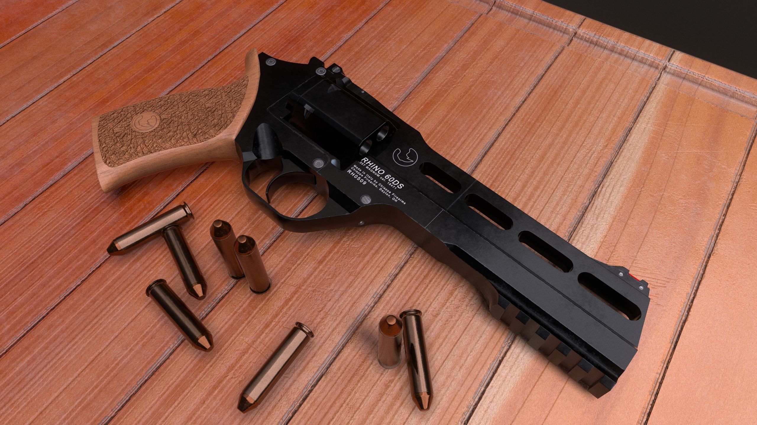 Chiappa Rhino 60ds HD Low-poly 3D model_1