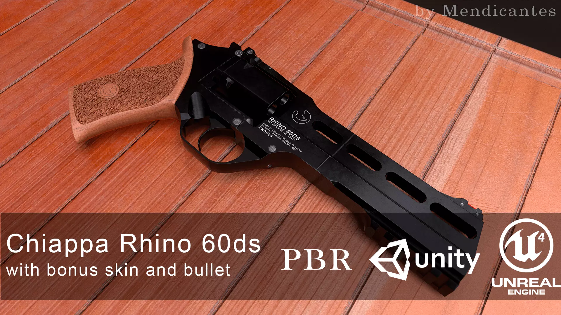Chiappa Rhino 60ds HD Low-poly 3D model_0