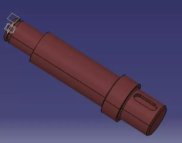 Shaft tube with hole in middle Free 3D model