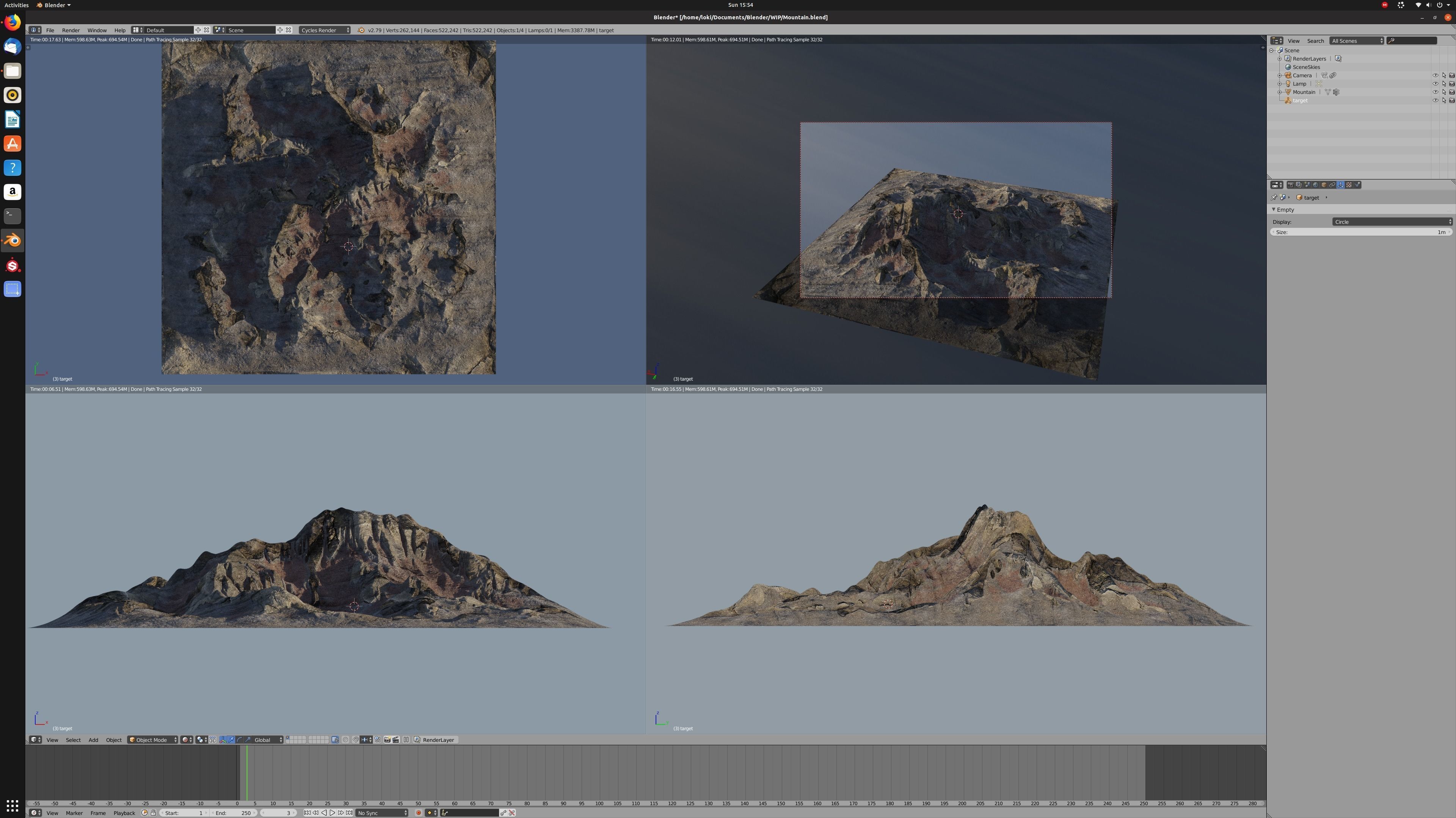Mountain Landscape 3D model_4