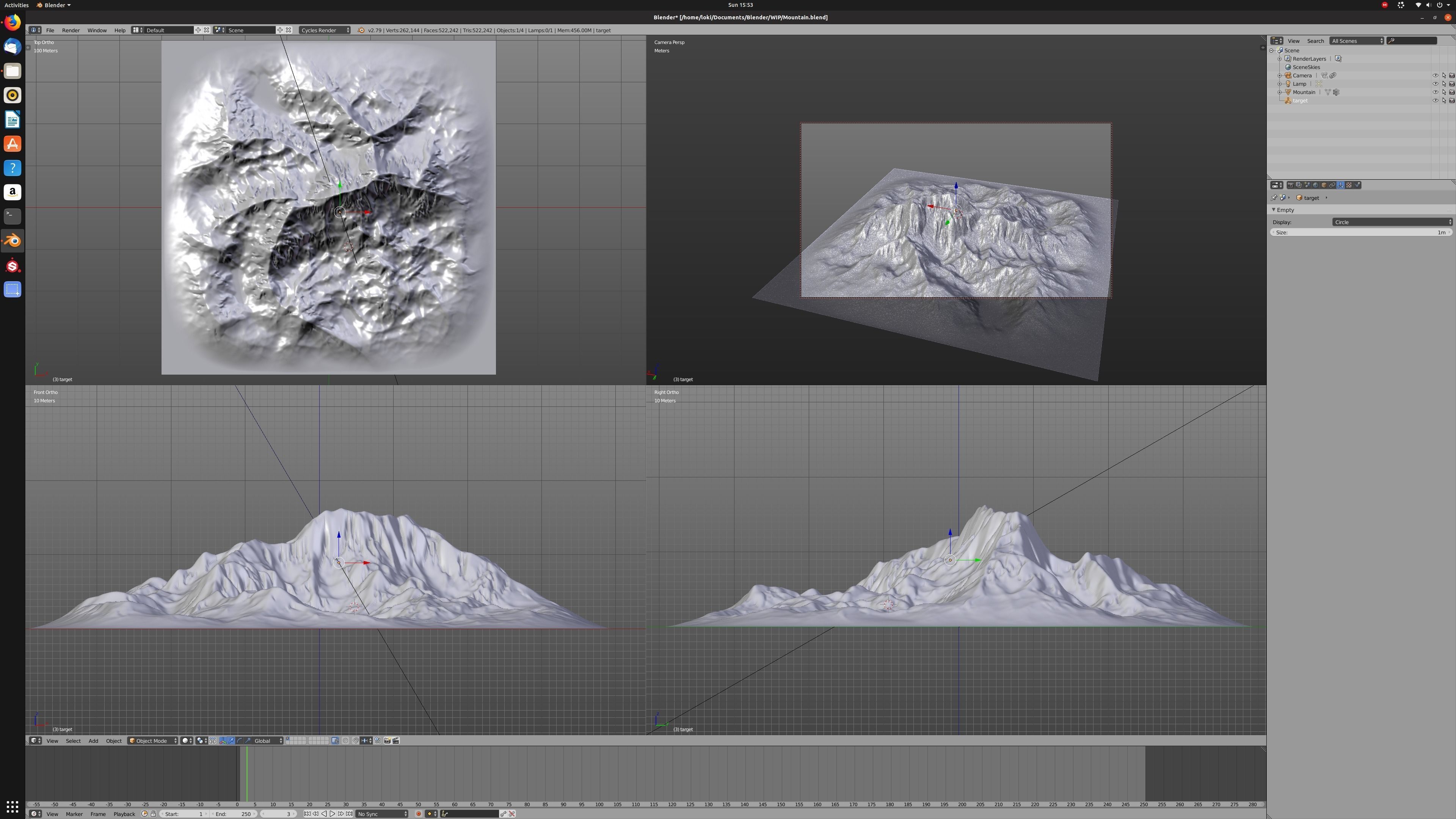Mountain Landscape 3D model_9