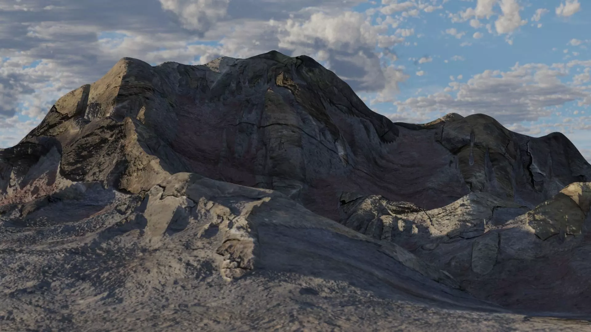Mountain Landscape 3D model_0