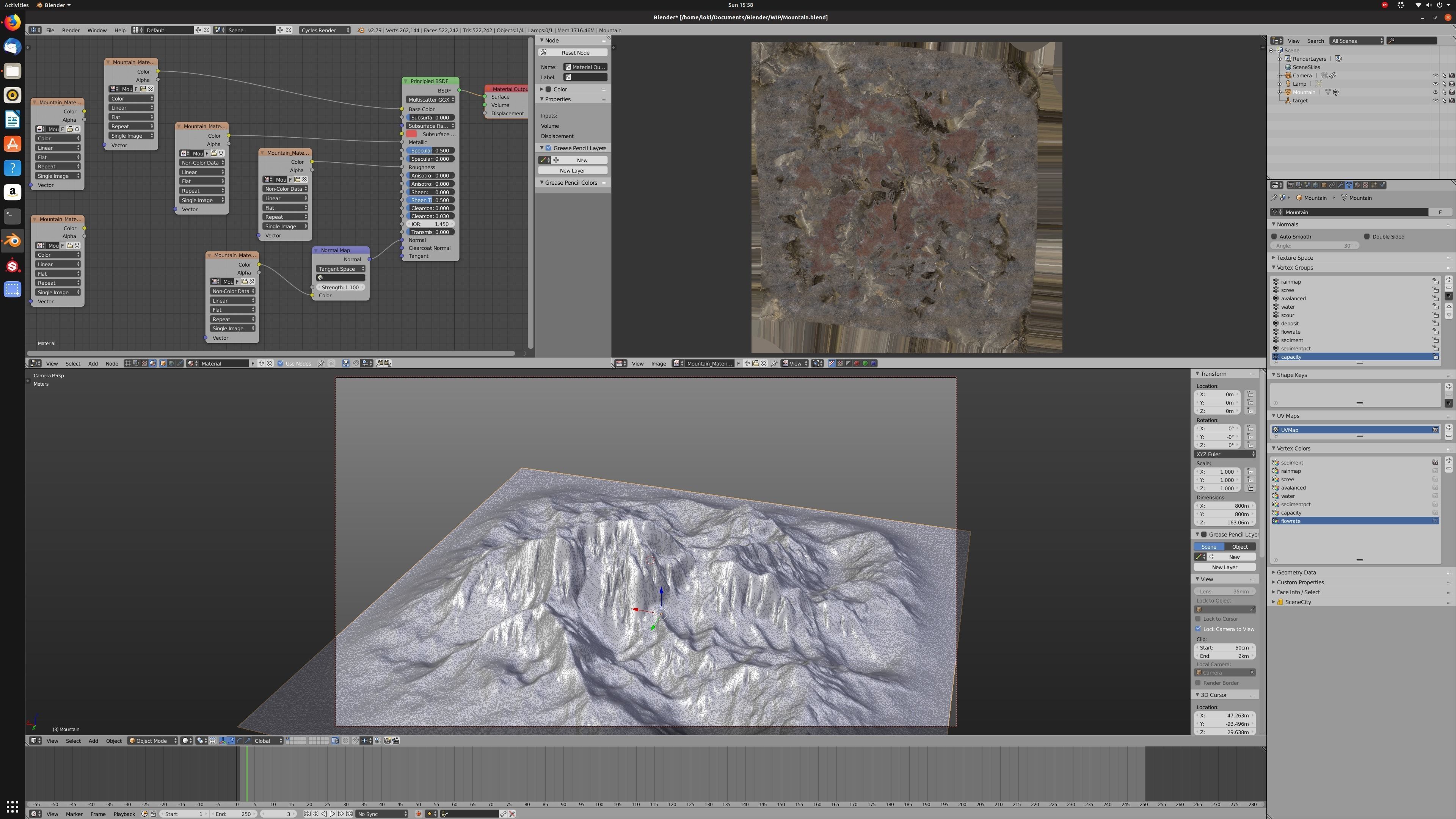 Mountain Landscape 3D model_8