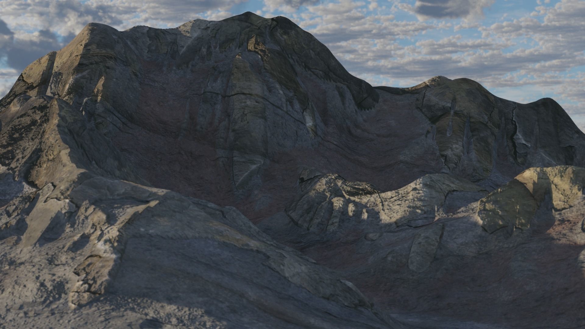 Mountain Landscape 3D model_1