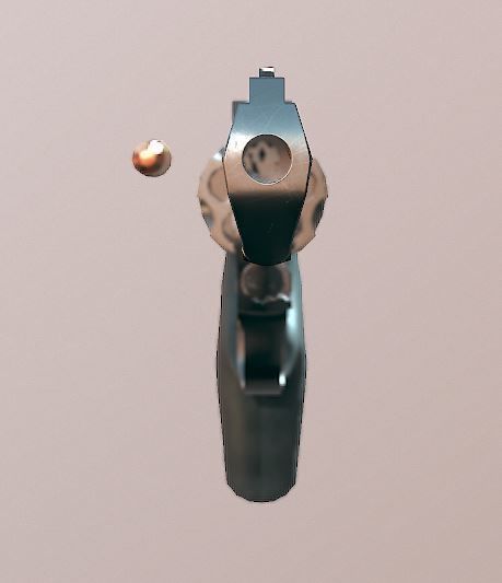 Raging Bull 454 Casull - Game Ready - Revolver Low-poly 3D model_2
