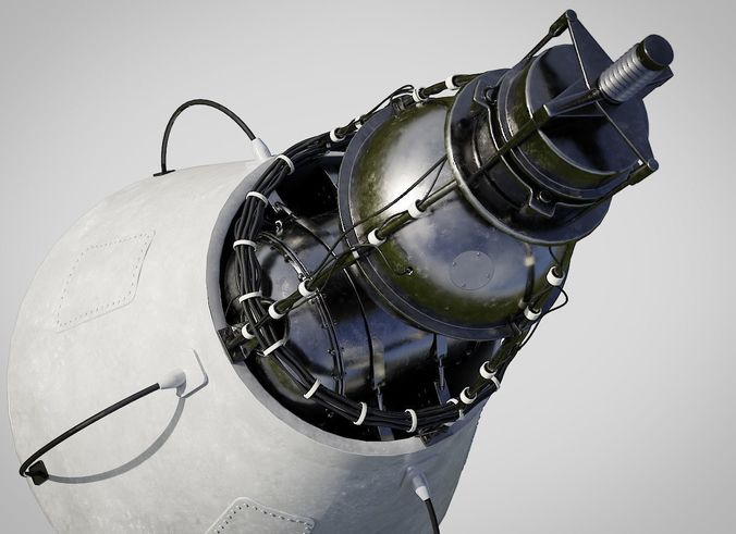 sputnik 2 3D model