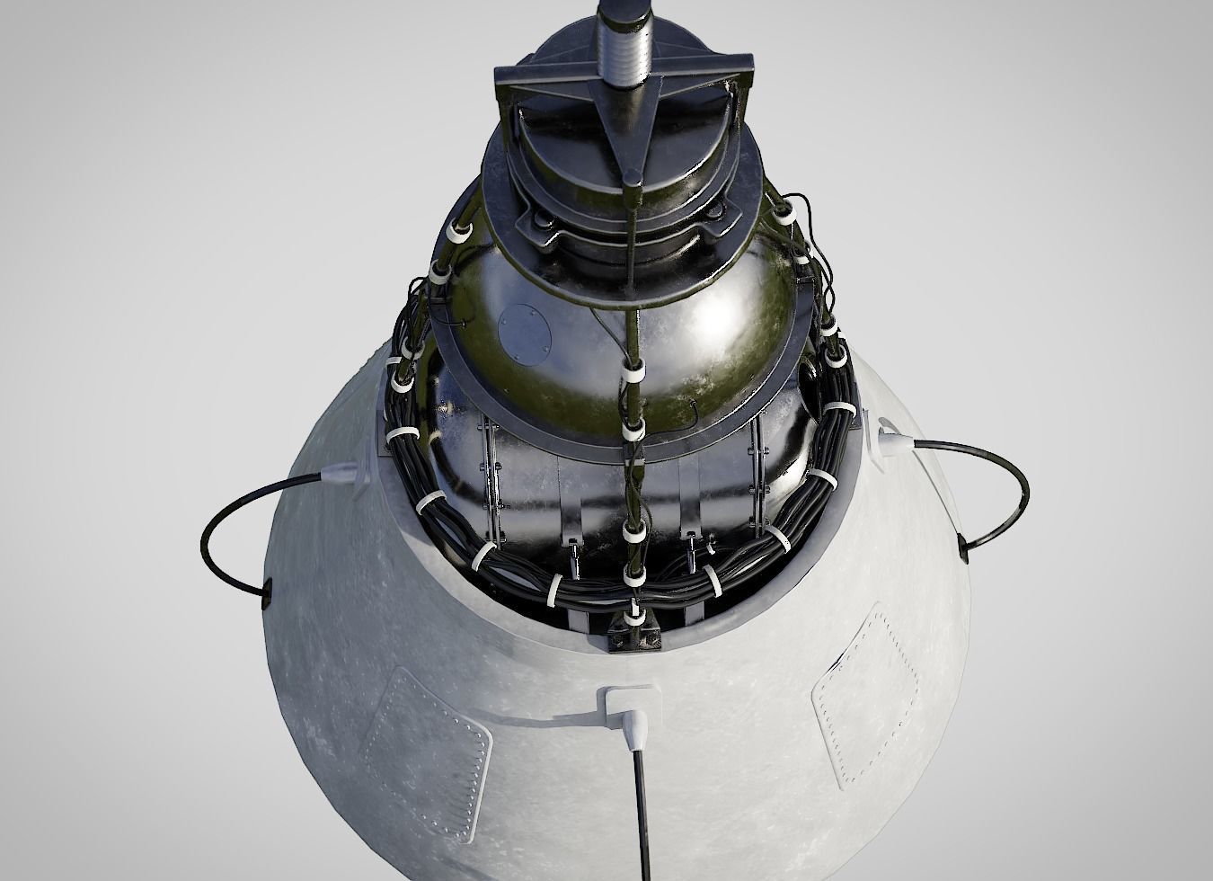 sputnik 2 3D model_4