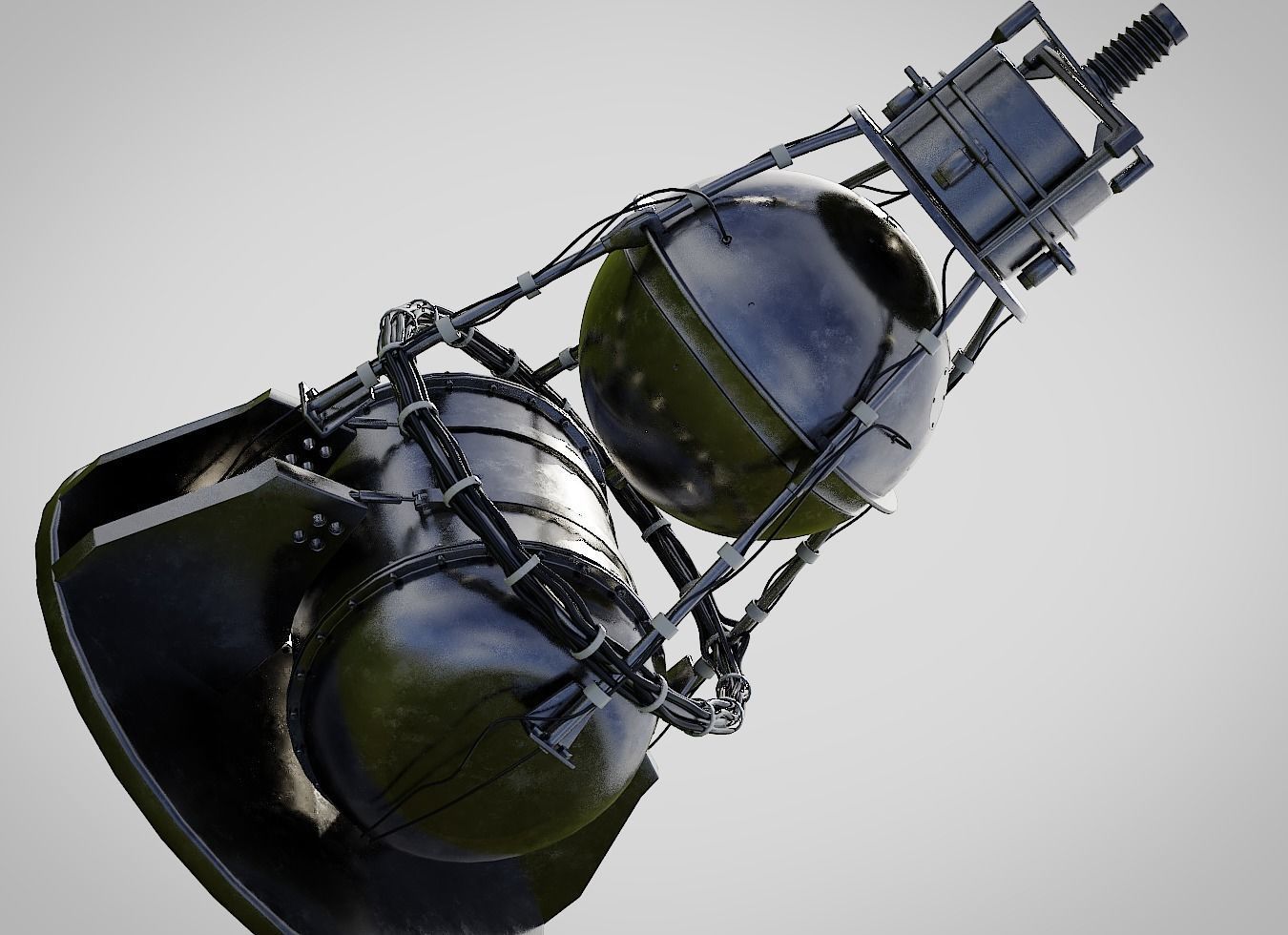 sputnik 2 3D model_6
