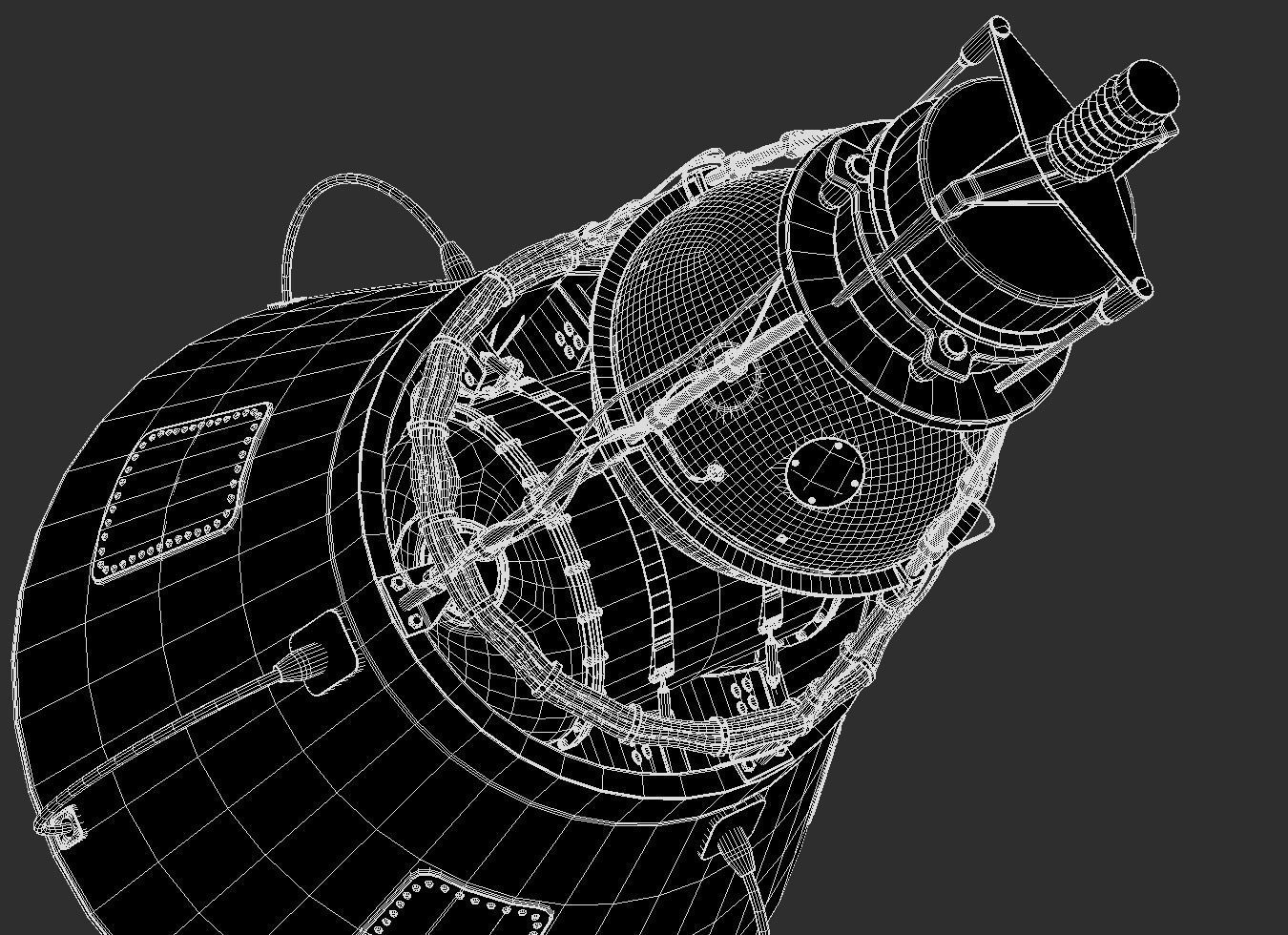 sputnik 2 3D model_15