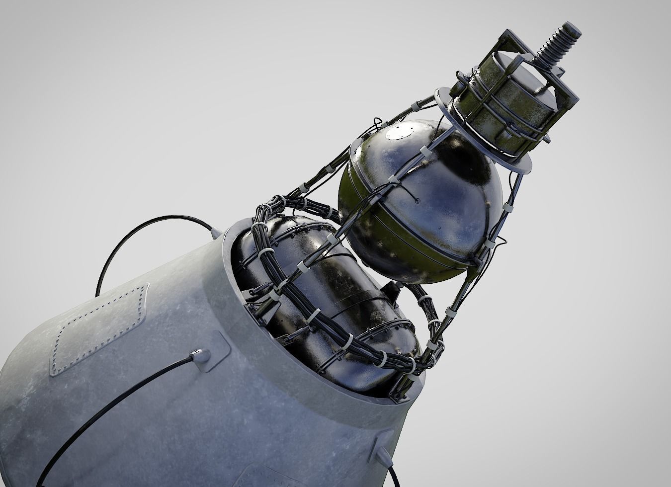 sputnik 2 3D model_3