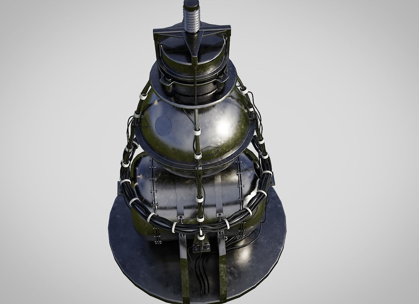 sputnik 2 3D model_7