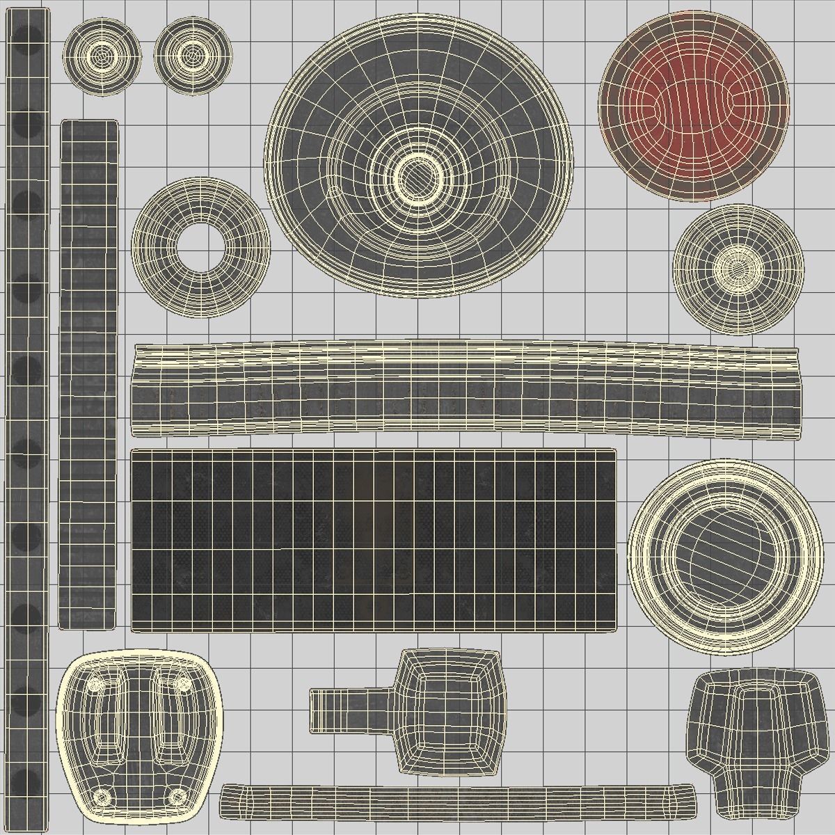 SWB Grenade Low-poly 3D model_7
