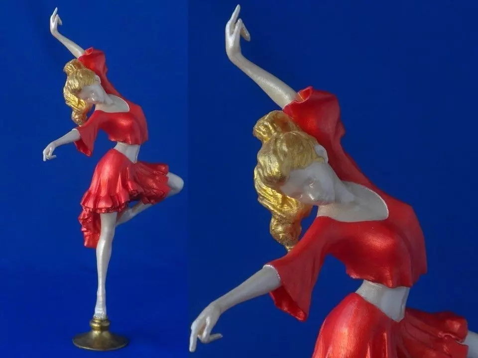 Agnia figurine of dancer 3D print model_0