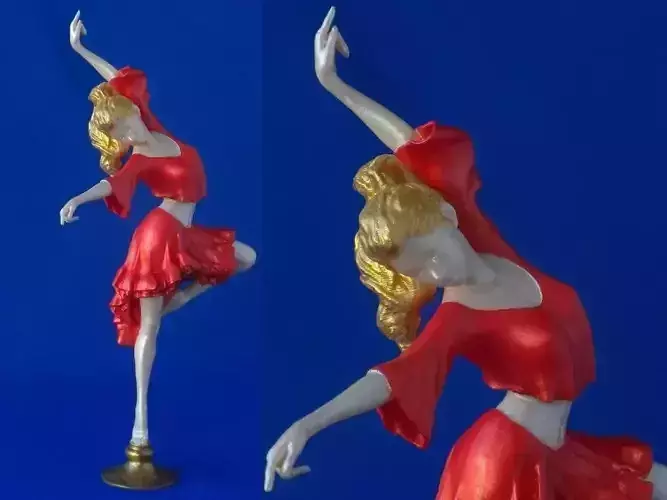 Agnia figurine of dancer 3D print model