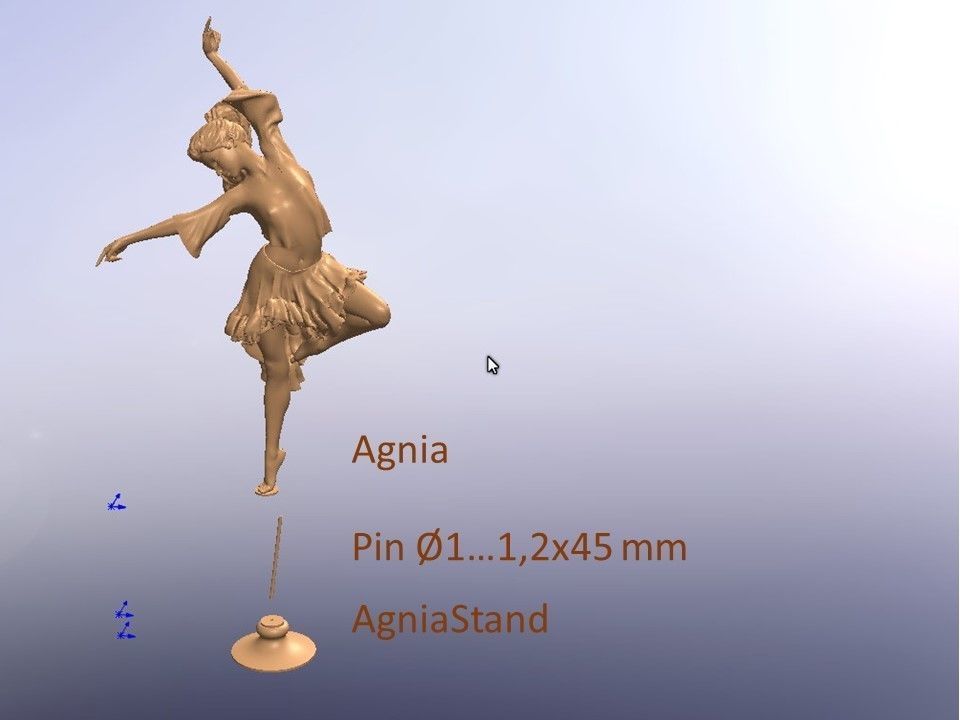 Agnia figurine of dancer 3D print model_5