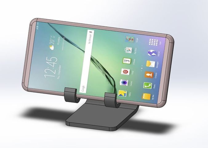 Elephant simple smartphone holder 3D print model
