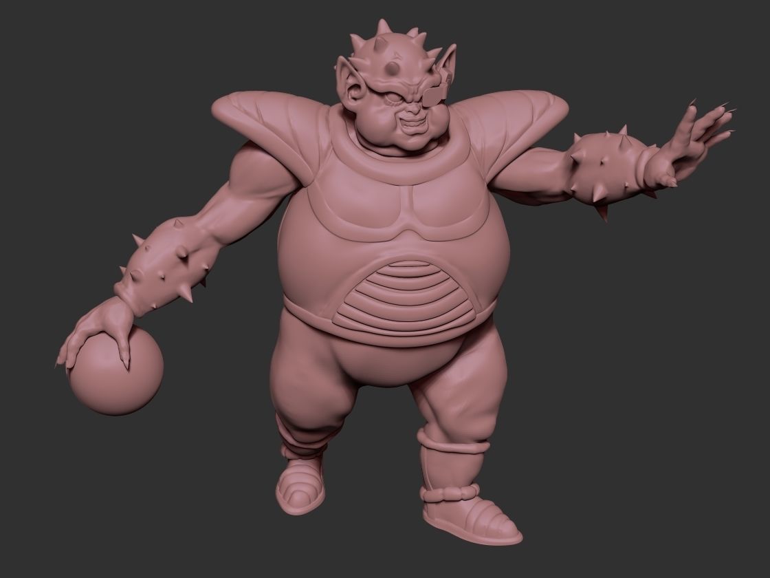 Dodoria character 3D print model_9
