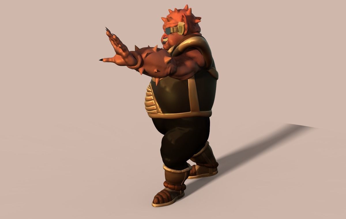 Dodoria character 3D print model_4