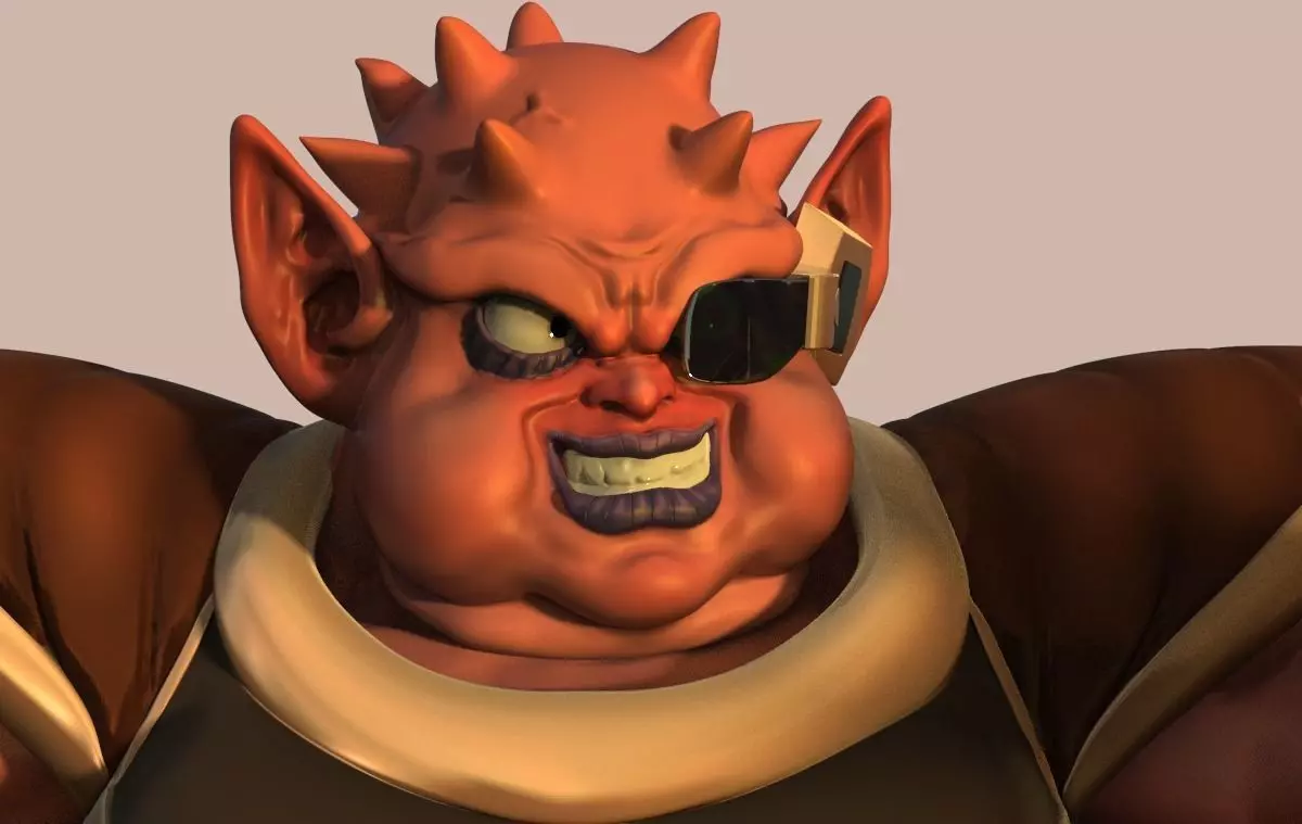 Dodoria character 3D print model_0