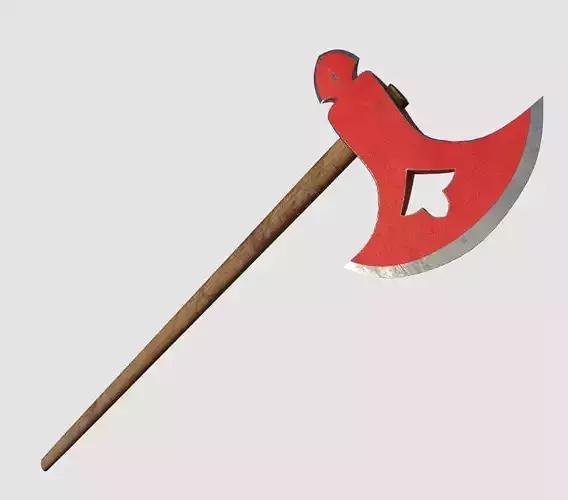 Battle Axe Low-poly 3D model