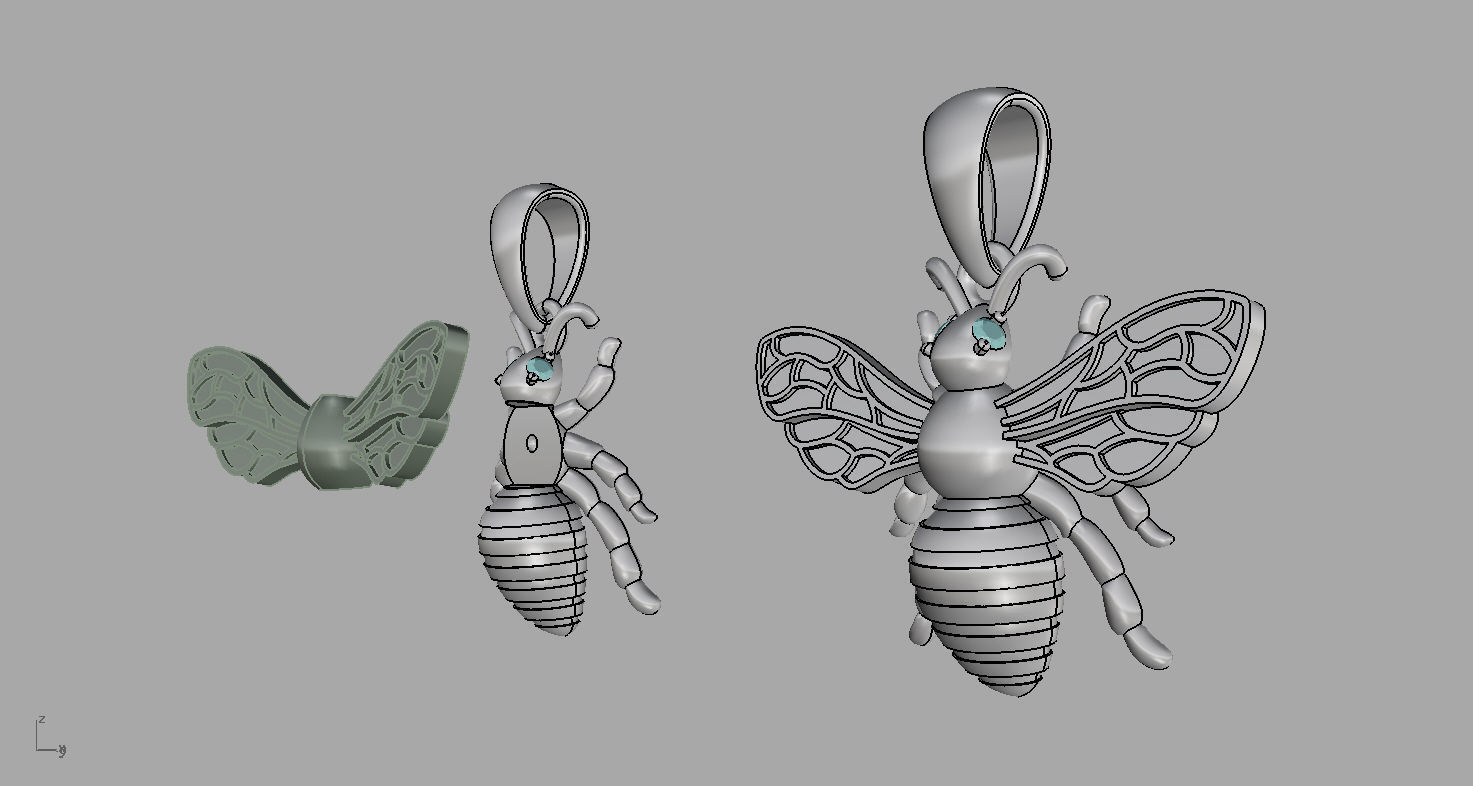 Pendant P033 3D print model_4