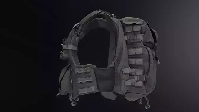 SOLDIER Bulletproof Vest Backpack 3D model